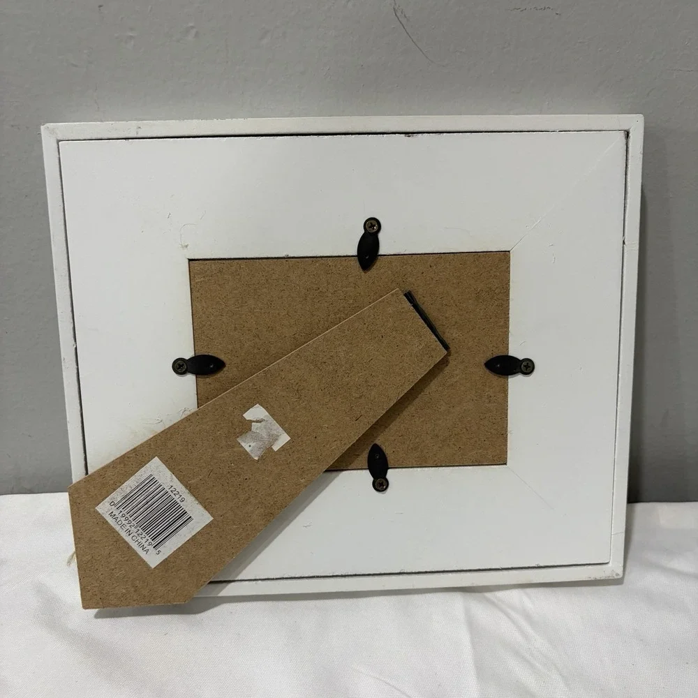 Sheffield Home picture Photo frame nautical Anchors Beige White 3.5 X 5 Beach